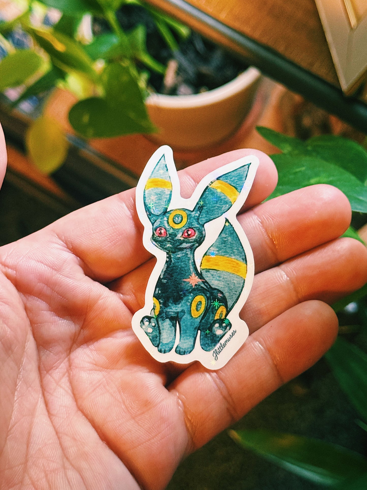 Unusual Umbreon Holographic Vinyl Sticker