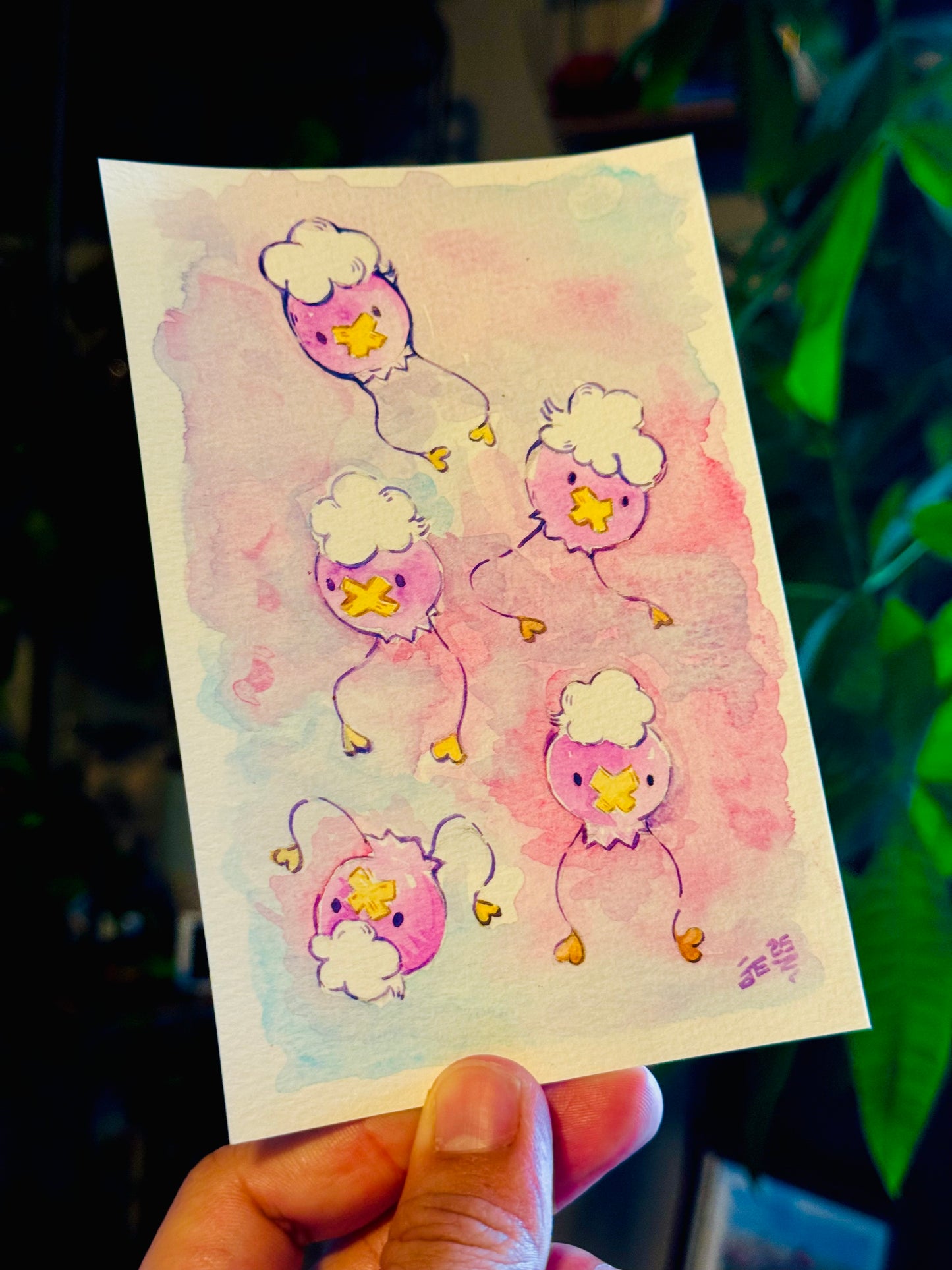 Drifloons Afloat Original Watercolor Painting