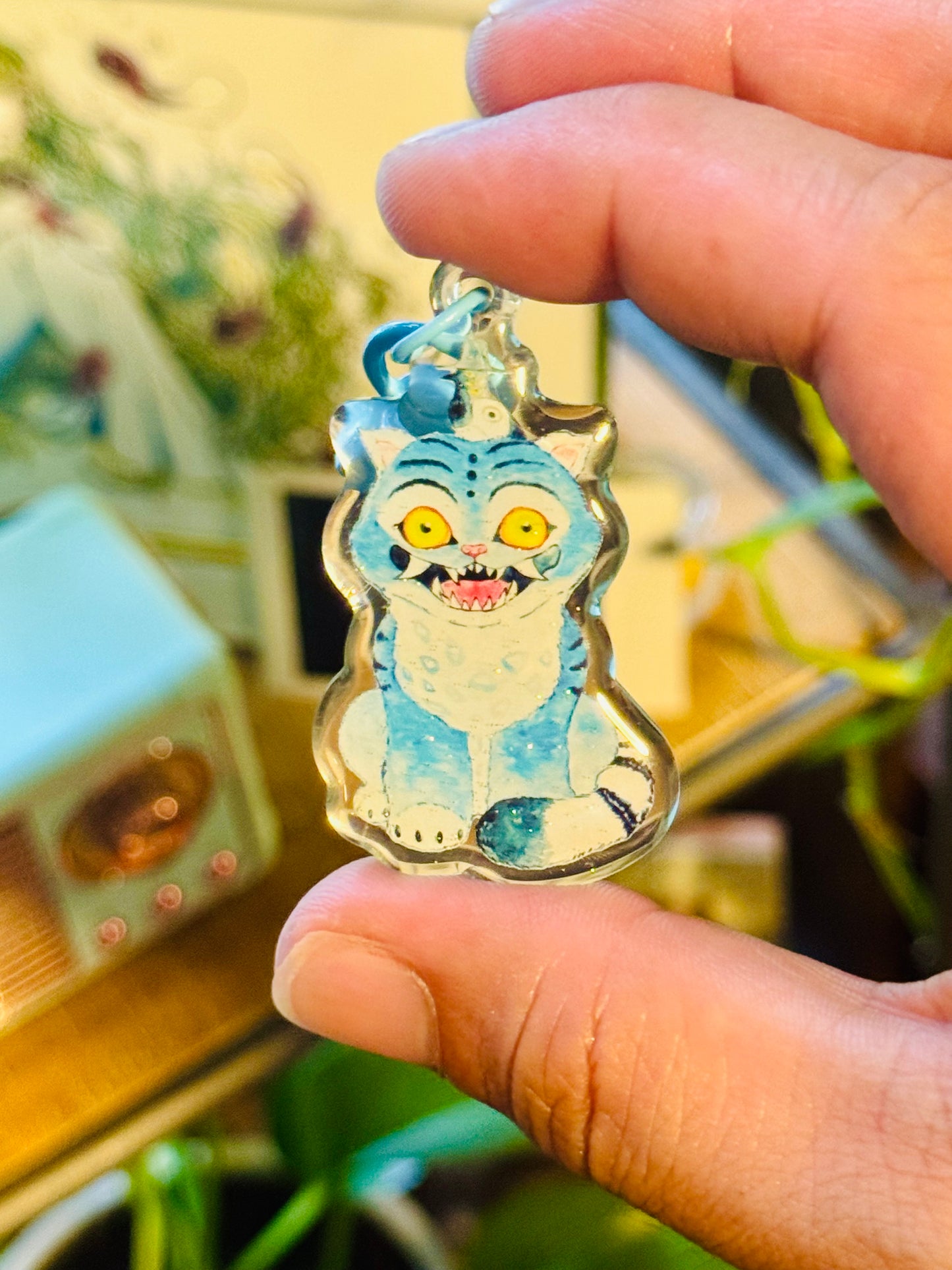 Cutesy Derpy Creature & Friend Keychain