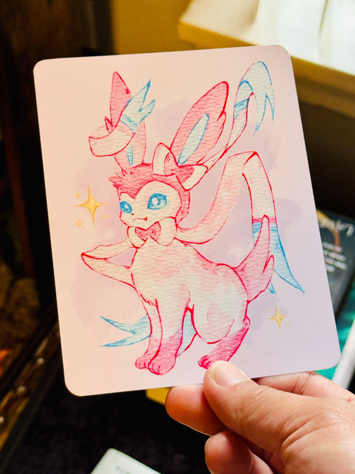 Sophisticated Sylveon Simple Art Print