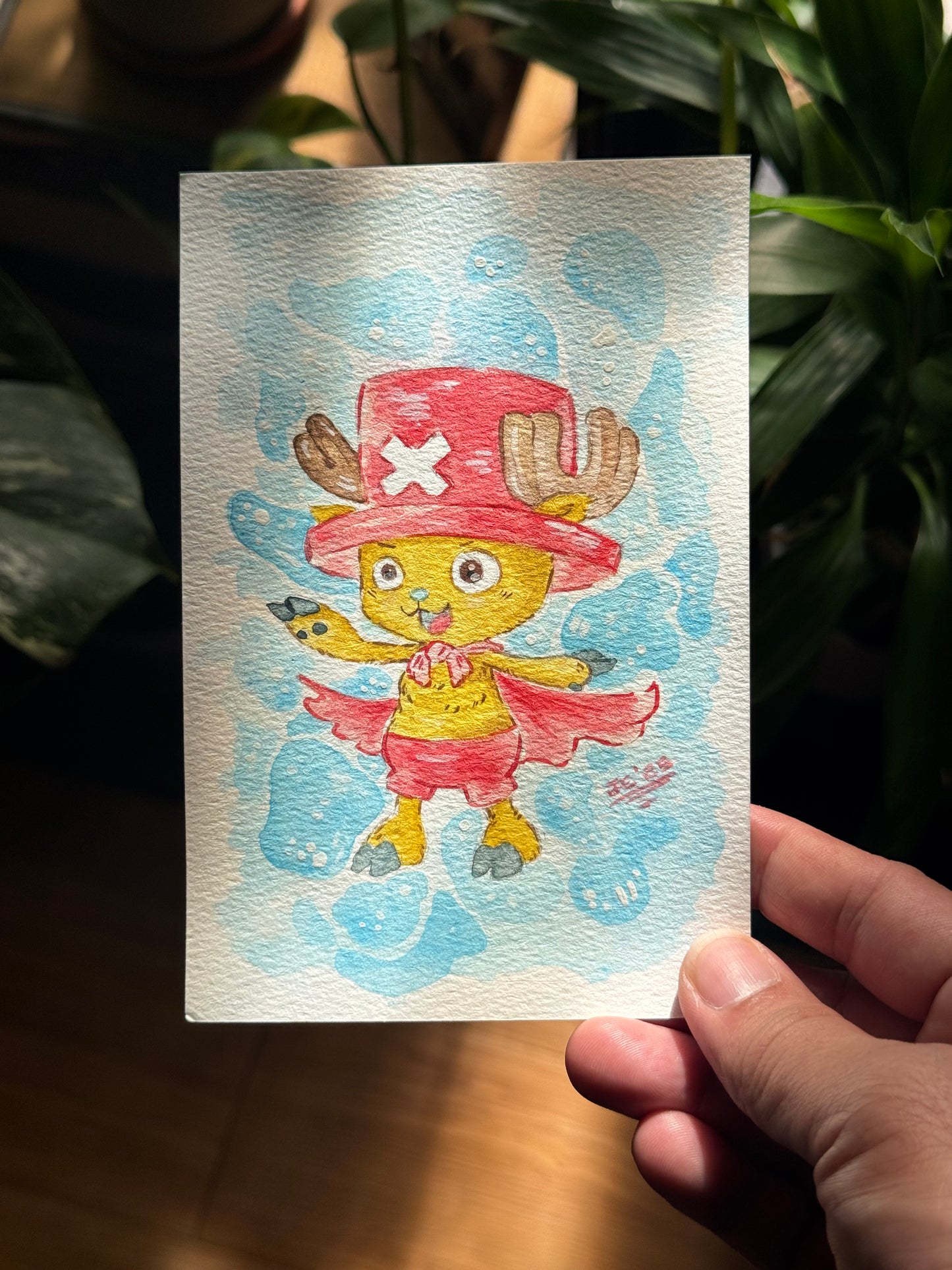 Clever Chopper Original Watercolor Painting