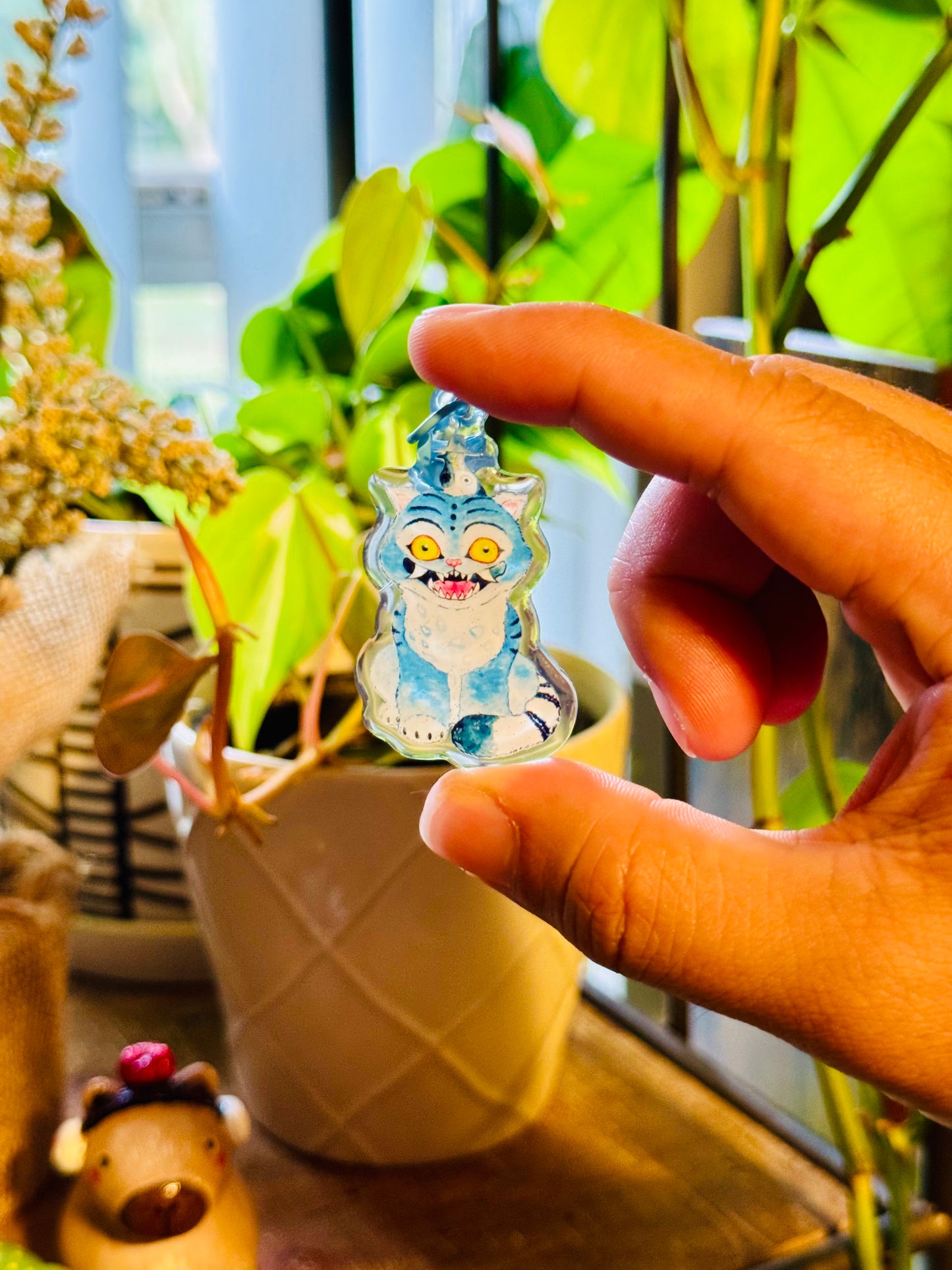 Cutesy Derpy Creature & Friend Keychain