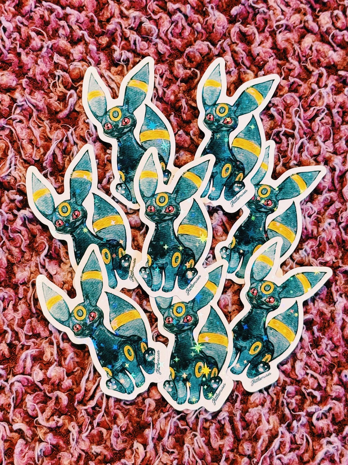 Unusual Umbreon Holographic Vinyl Sticker