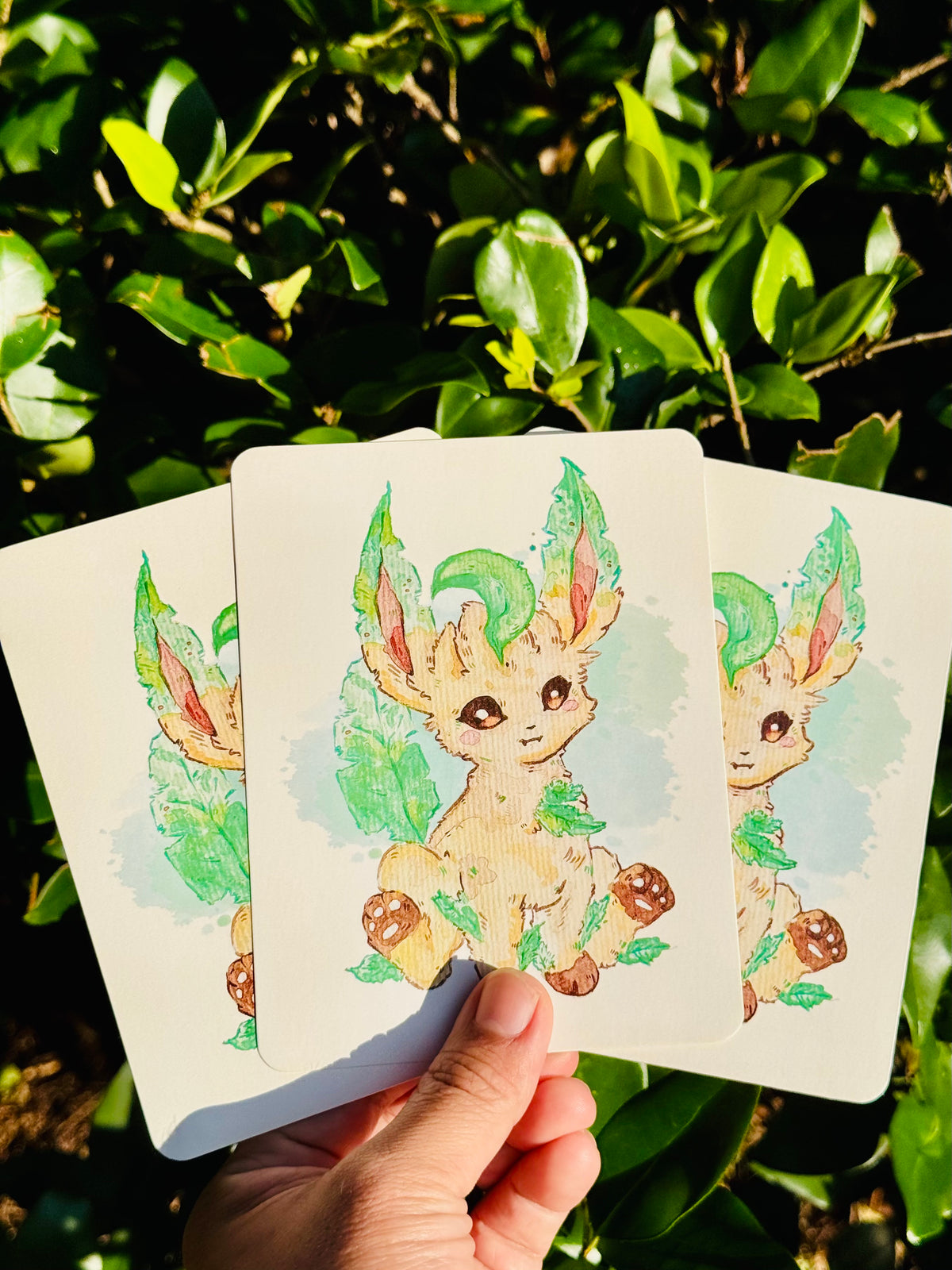 Luscious Leafeon Simple Art Print