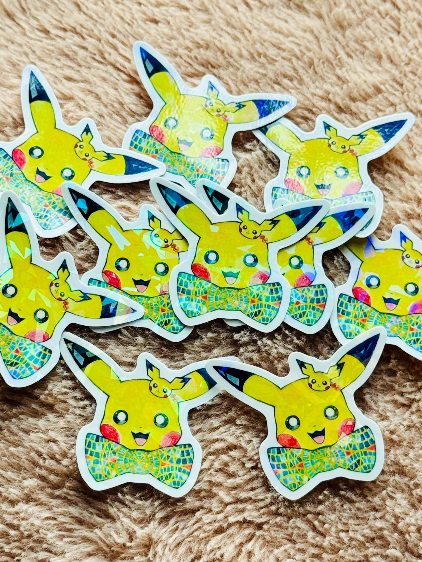 Pikachu Dragon Con Holographic Stickers