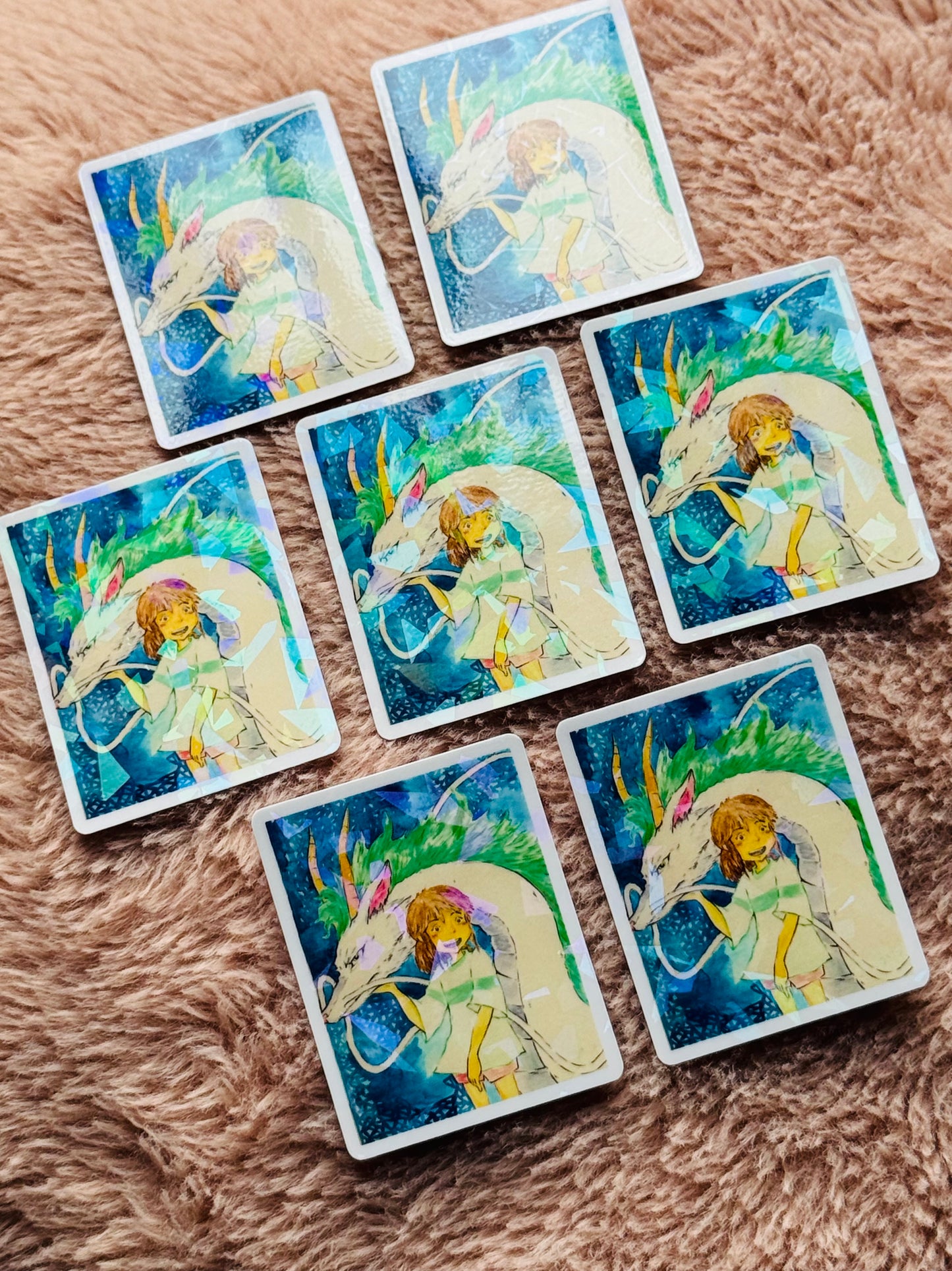 Chihiro & Haku Holographic Vinyl Sticker