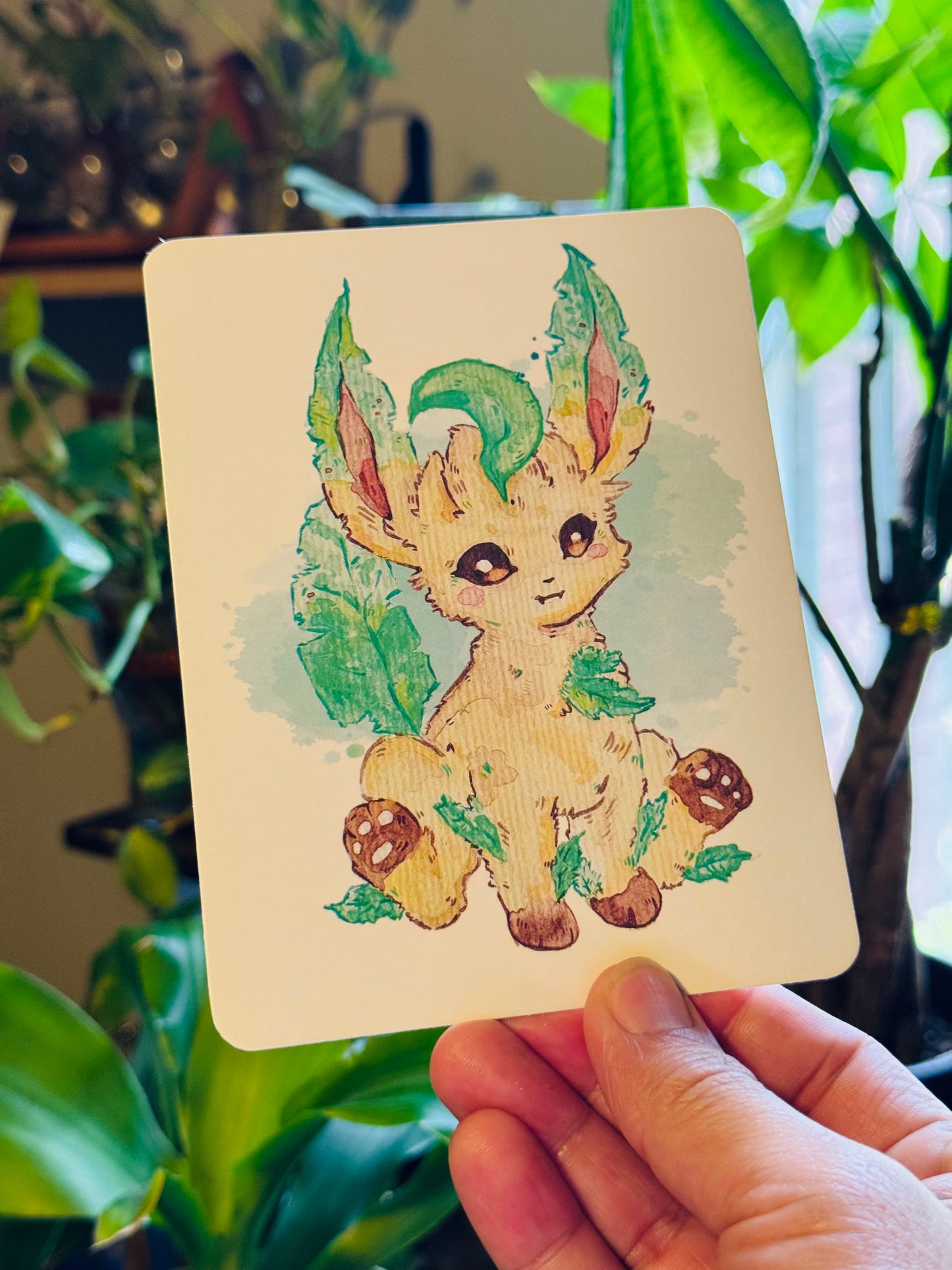 Luscious Leafeon Simple Art Print