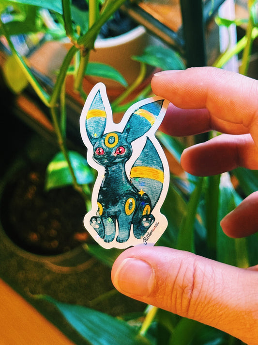 Unusual Umbreon Holographic Vinyl Sticker