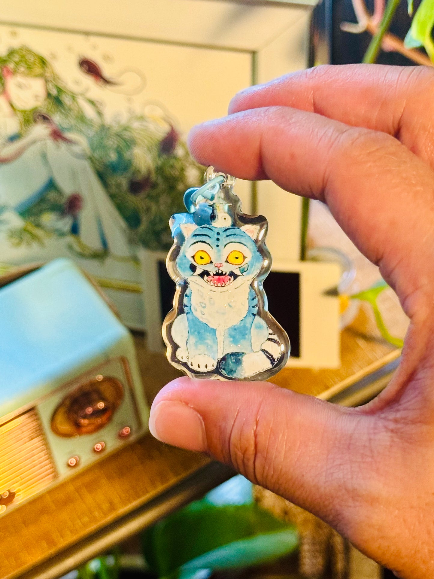 Cutesy Derpy Creature & Friend Keychain