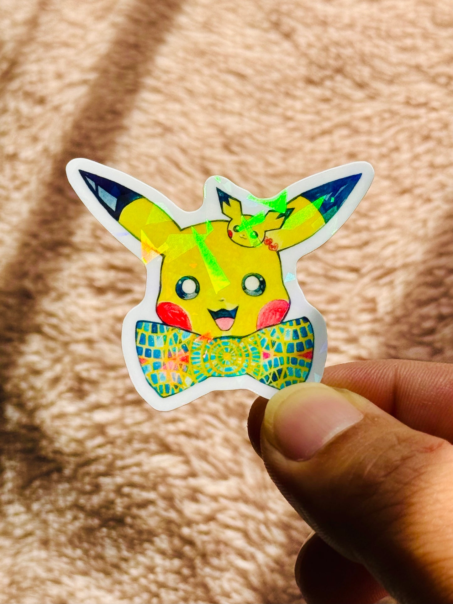 Pikachu Dragon Con Holographic Stickers