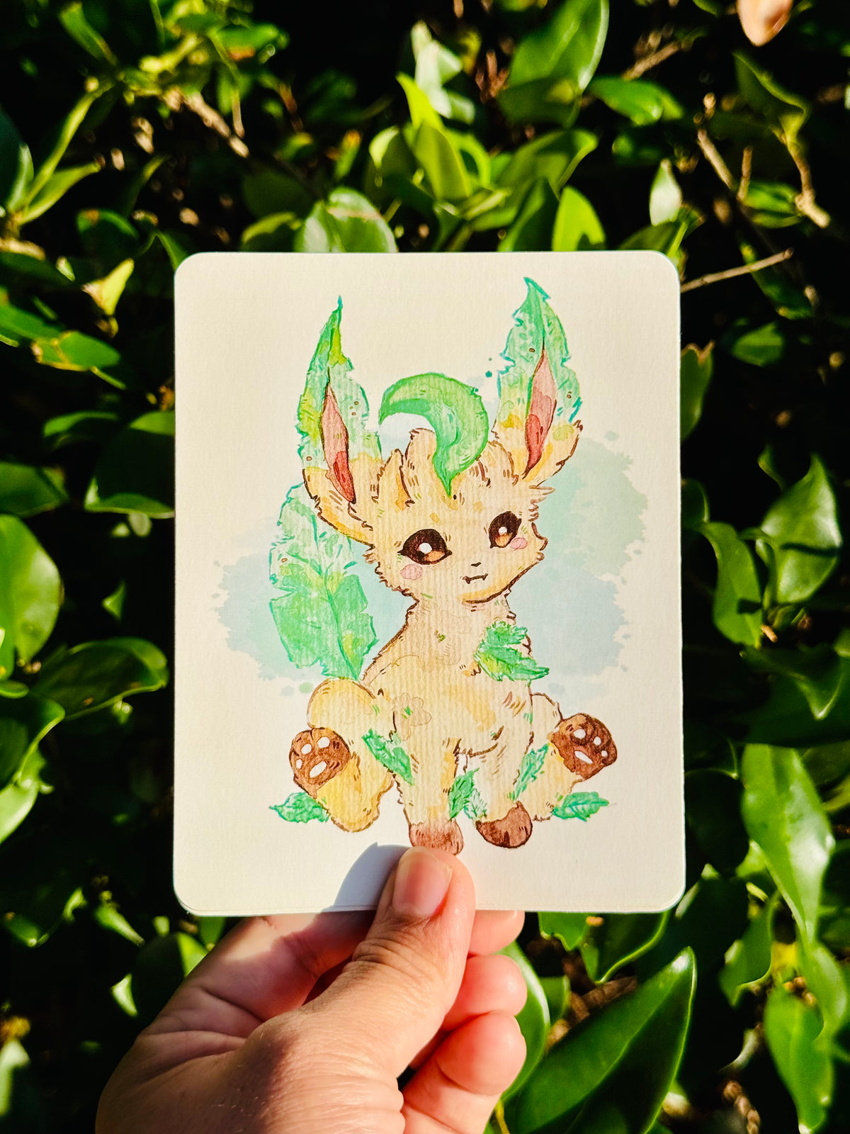 Luscious Leafeon Simple Art Print