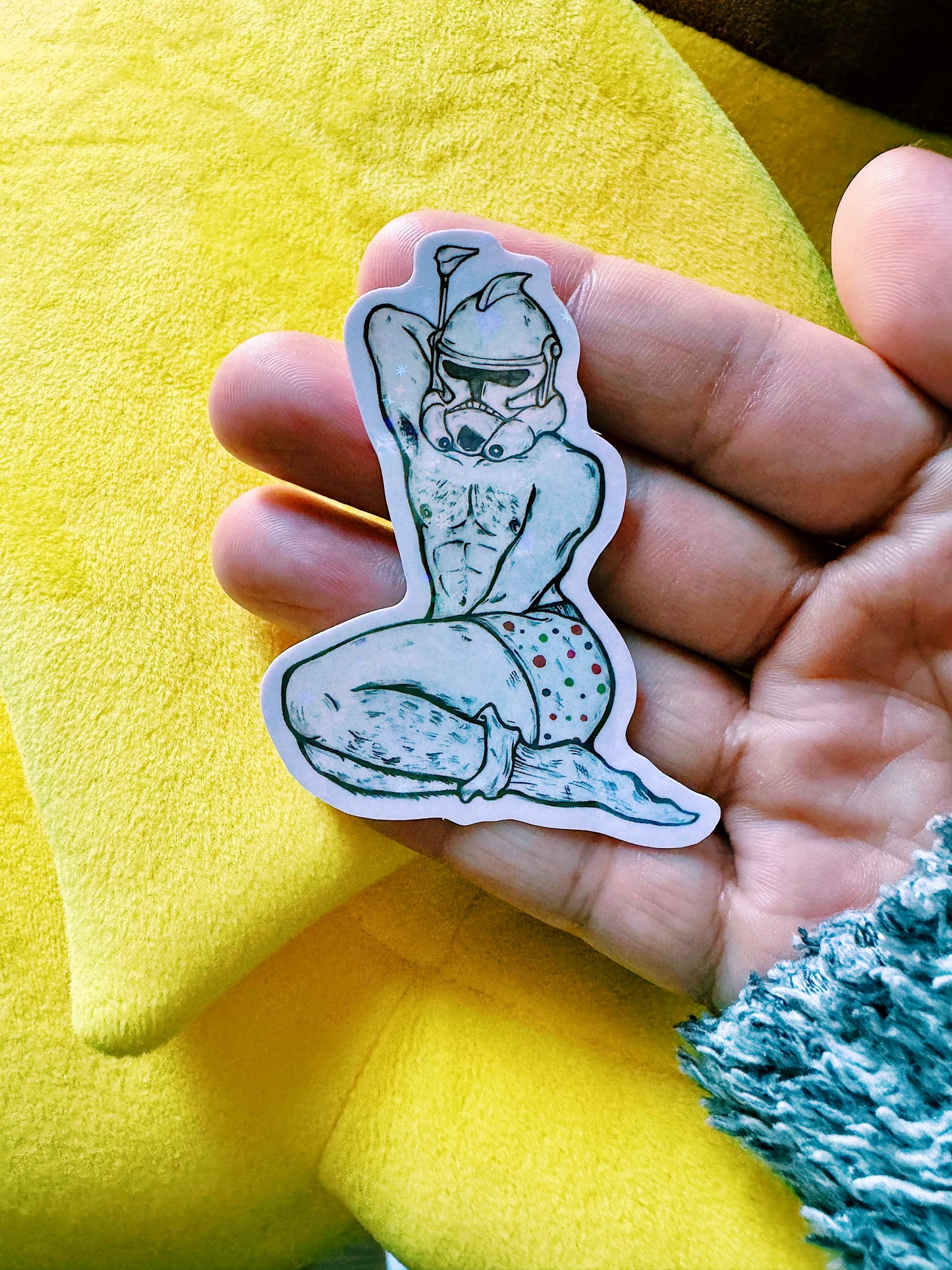 Storm Trooper Holographic Vinyl Sticker