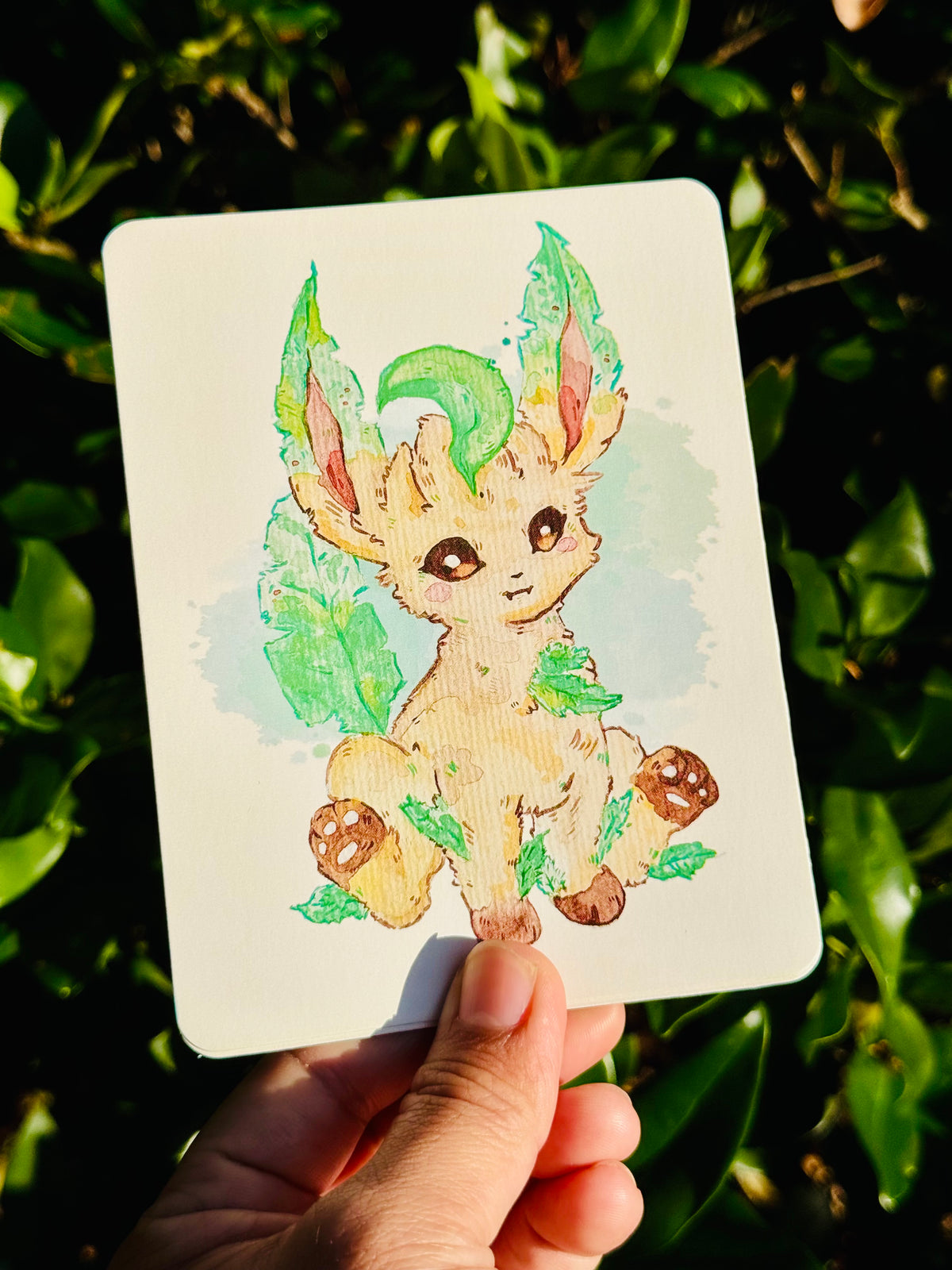 Luscious Leafeon Simple Art Print