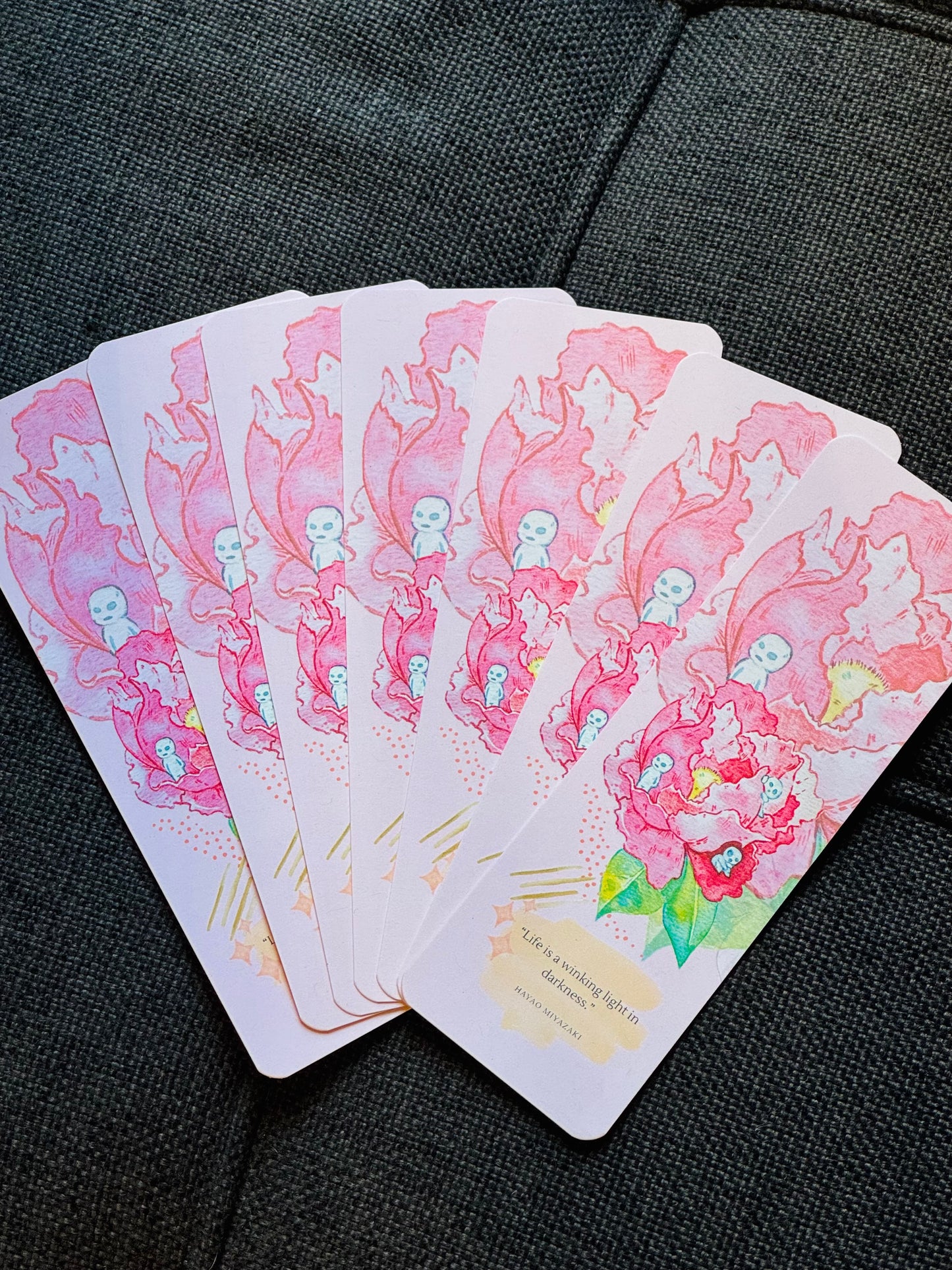 Forest Dwellers on a Flower Bookmark