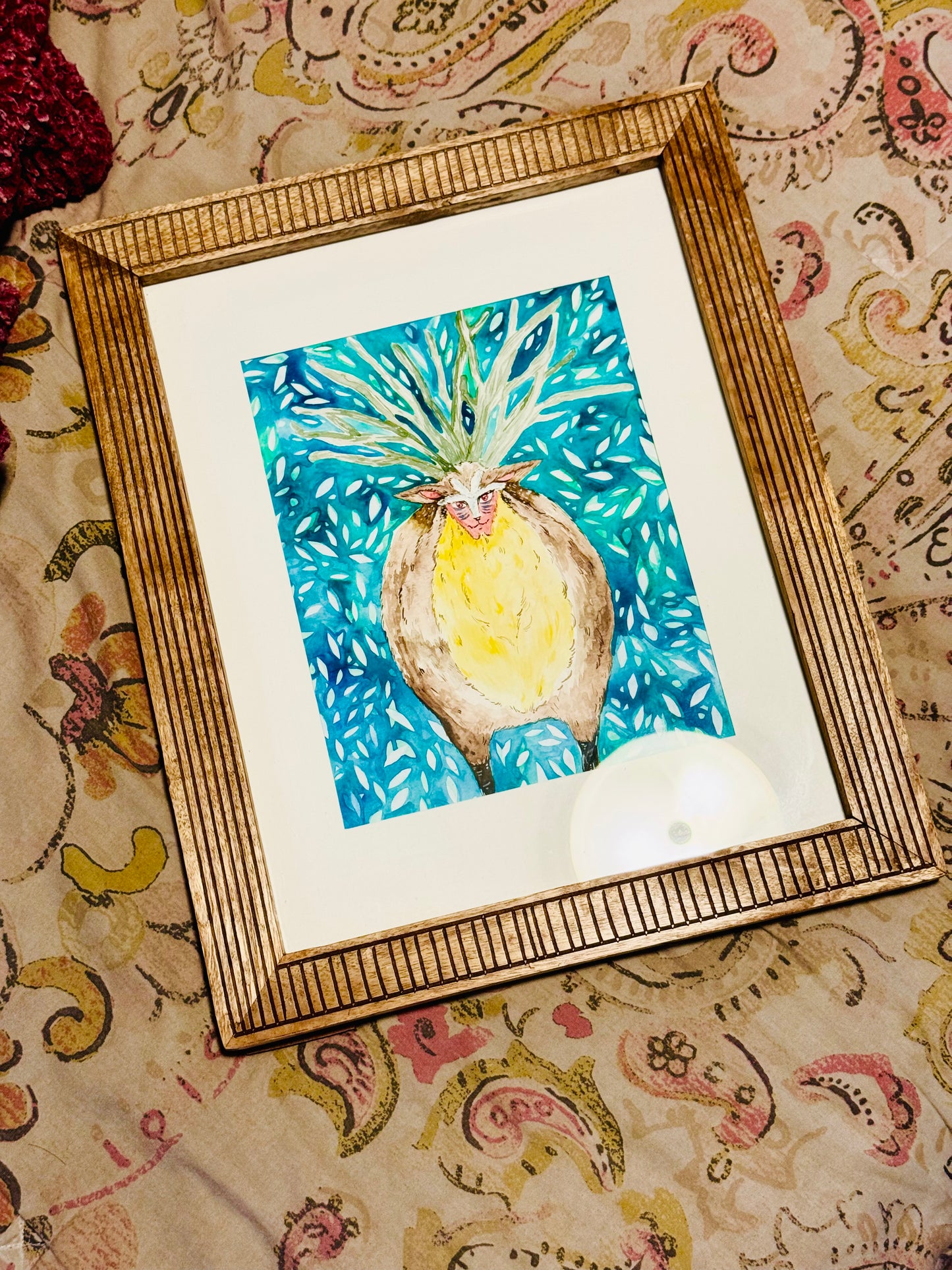 The Forest Spirit 9”x12” Original Watercolor Painting (framed)