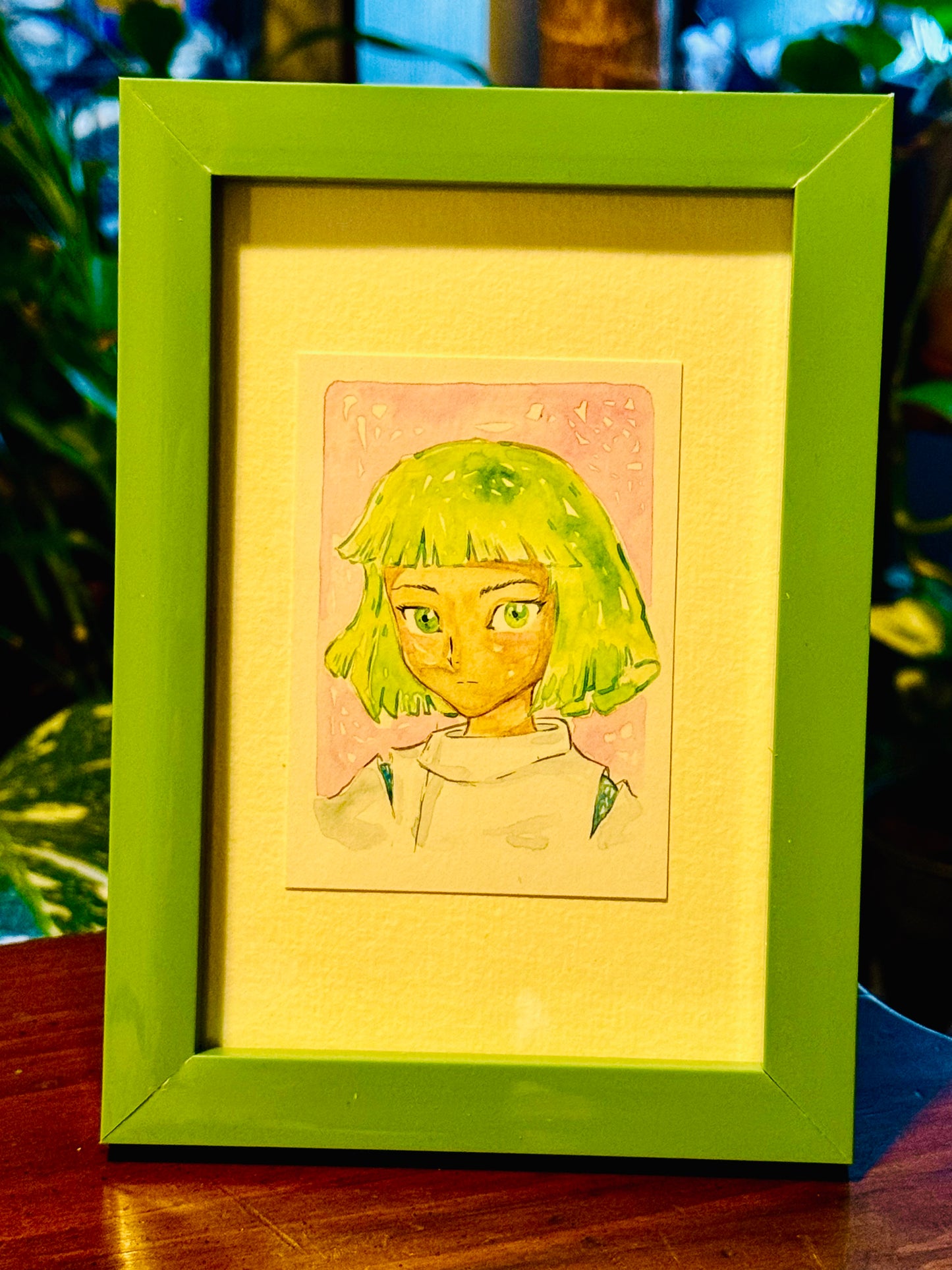 Haku ACEO Original Painting (framed)