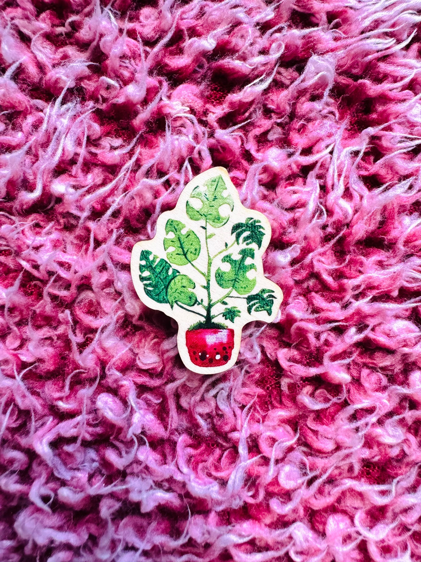 Monstera Wooden Pin