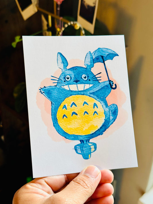 Tenacious Totoro Simple Art Print